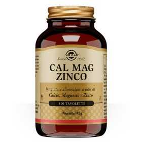 Solgar Cal Mag Zinc - 100 comprimés de calcium, magnésium et zinc - 100 comprimés
