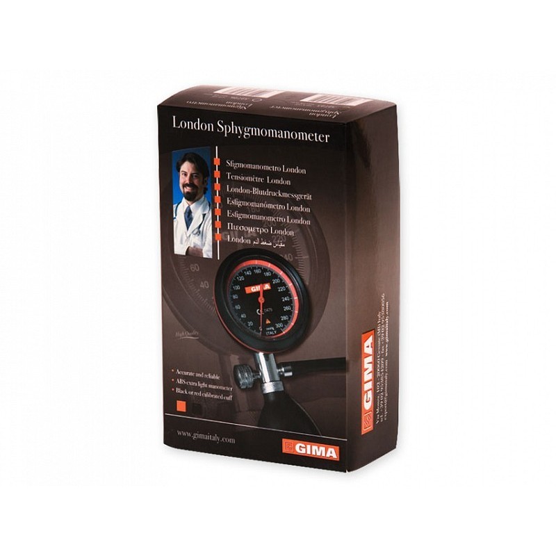 Tensiomètre rouge de londres - anéroïde