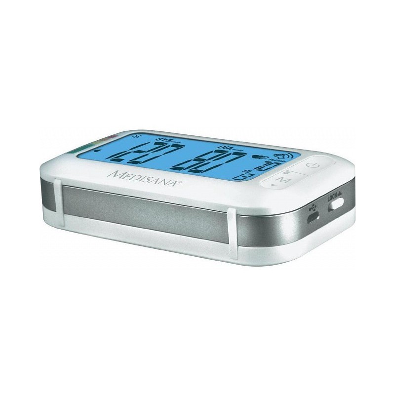 Bu575 conecta el monitor digital de presión arterial para la parte superior del brazo con bluetooth y reloj despertador