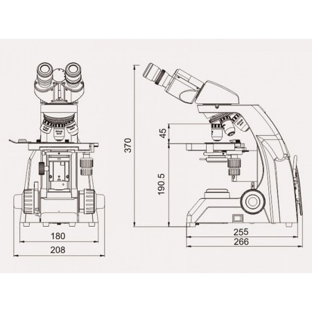 Microscopio biologico 40-1600x