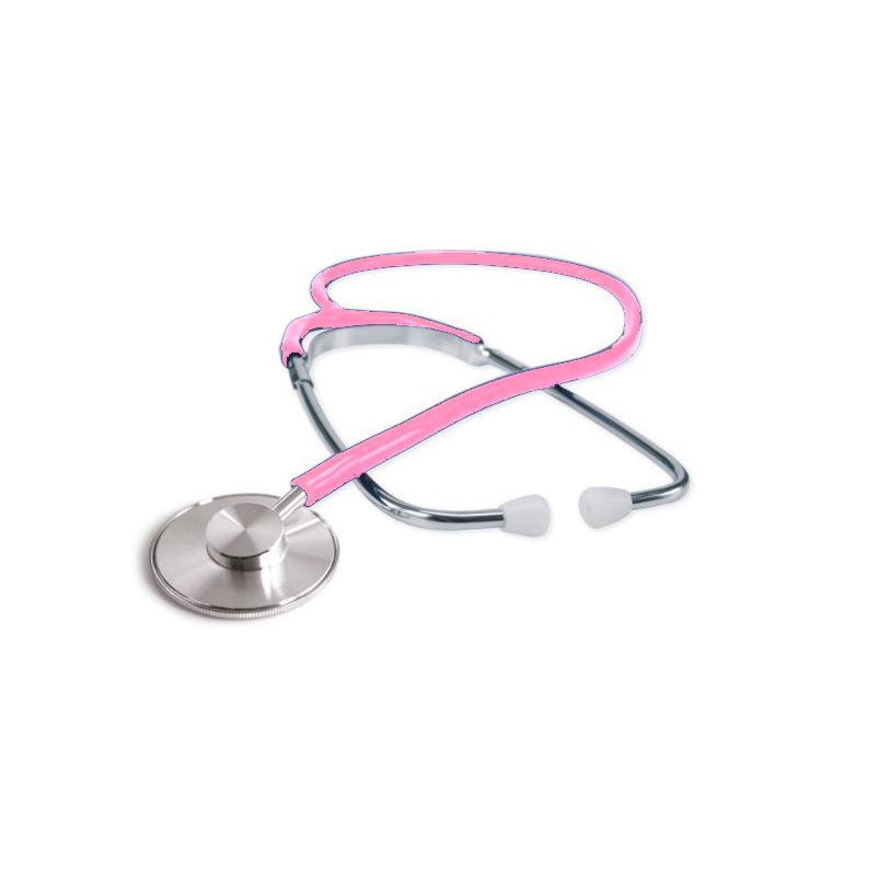 Stethoscoop met aluminium kop - roze