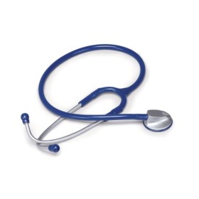 Adult stethoscope with anatomical head - blue