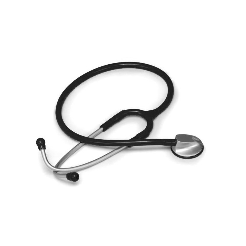 Stetoskop dla dorosłych z anatomiczną głowicą - czarny