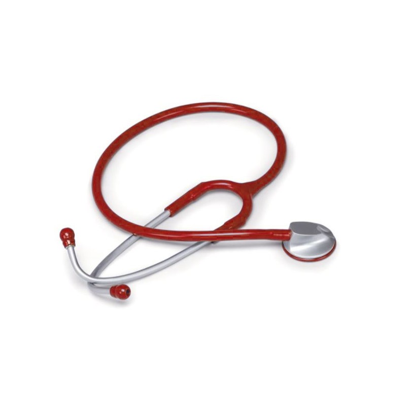 Fonendoscopio adulti con testa anatomica - rosso