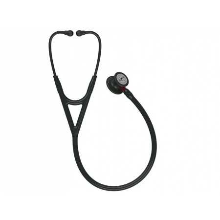 Littmann Cardiology IV - 6200 - Negro - Negro Embellecedor / Conn. rojo