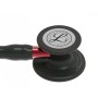 Littmann Kardiologie IV - 6200 - Schwarz - Schwarze Zierleiste / Conn. rot