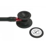 Littmann Kardiologie IV - 6200 - Schwarz - Schwarze Zierleiste / Conn. rot