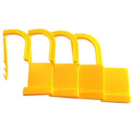 Joint plastique - jaune - pack 100 pièces.