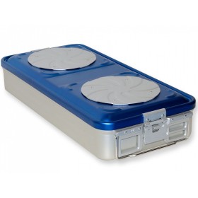 Container con valvola grande h100 mm - blu forato