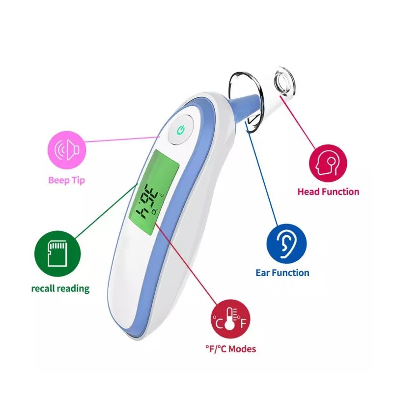 Anteamed infrared ear thermometer