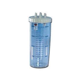 2 liter pot met deksel - autoclaveerbaar op 121°c