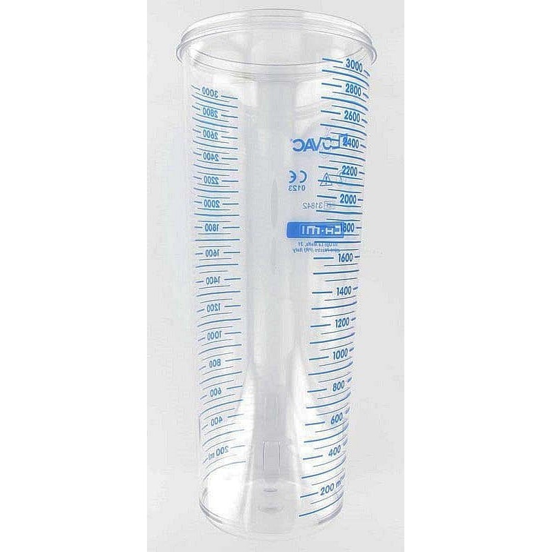 3-liter-glas für einwegbeutel