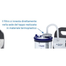 Vaso di raccolta secreti, sterilizzabile, da 1000 ml flaem nuovo tappo