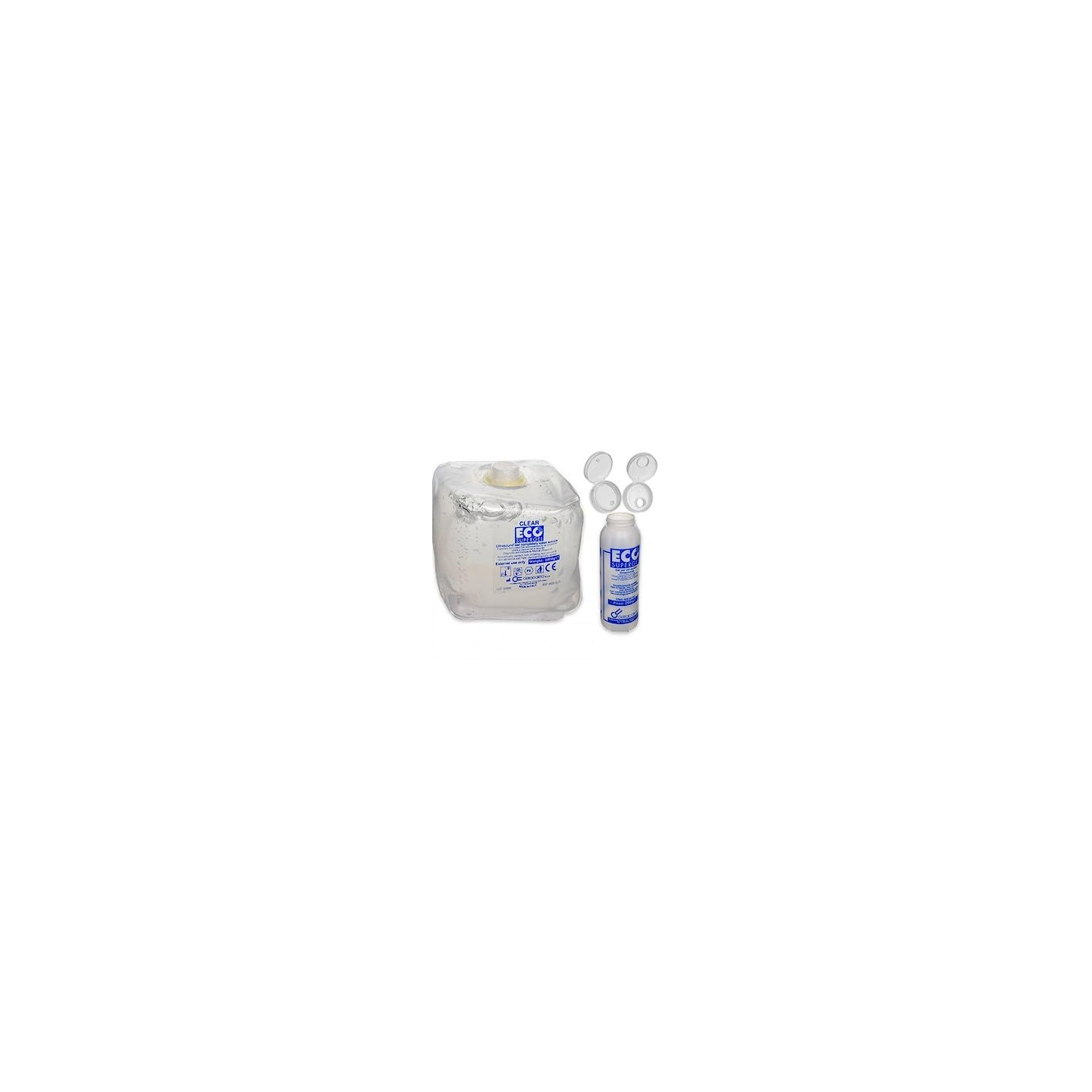 Gel Trasparente per Ultrasuoni e Luce Pulsata Eco Supergel Clear in sacca da 5 lt.