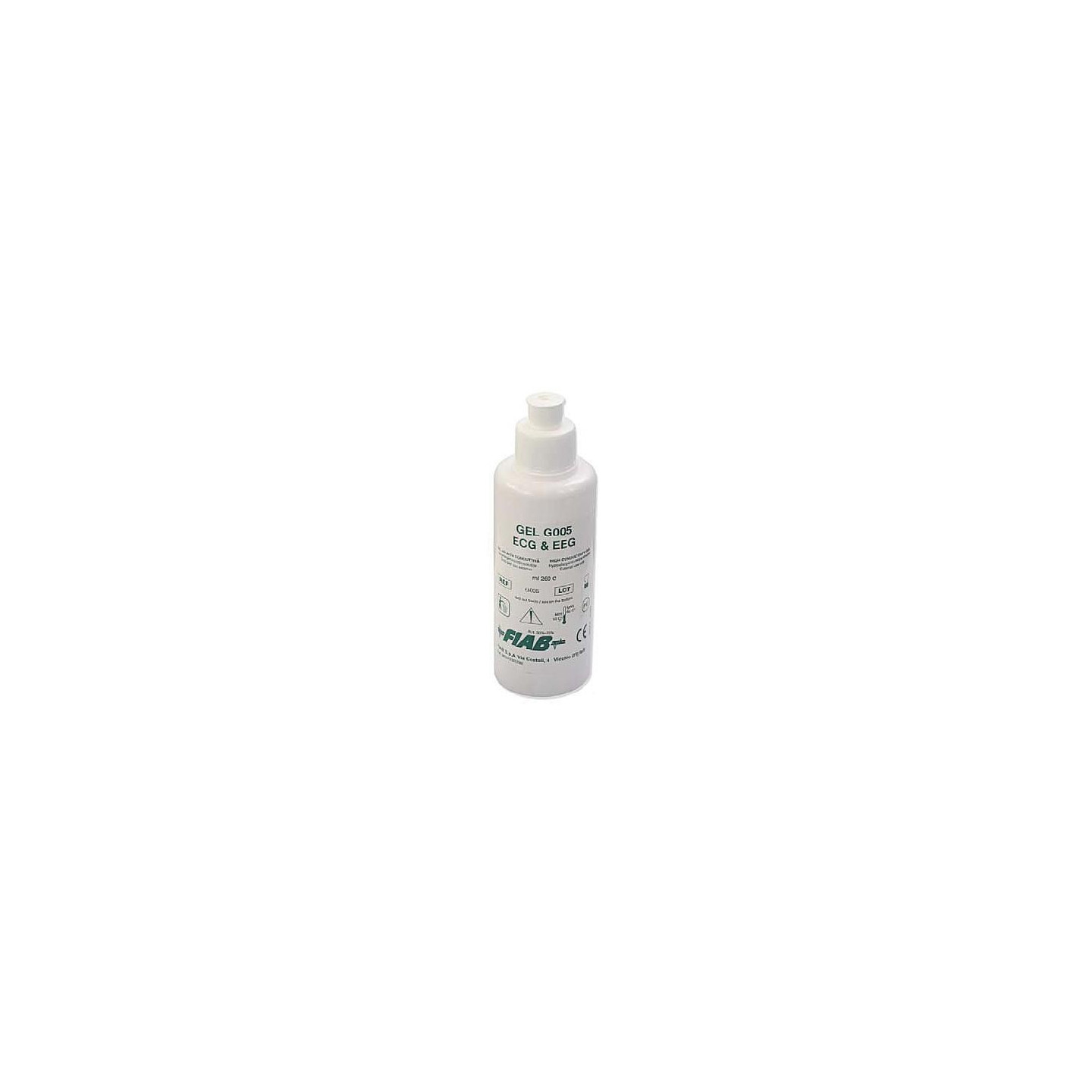 High conductivity gel for ecg, eeg, emg, defibrillation and electrostimulation g005 - 260 ml bottle