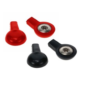 Globus-busta 4 adaptoare 2mm (pentru electrozi cu clip) / blister 2 roșii 2 negre