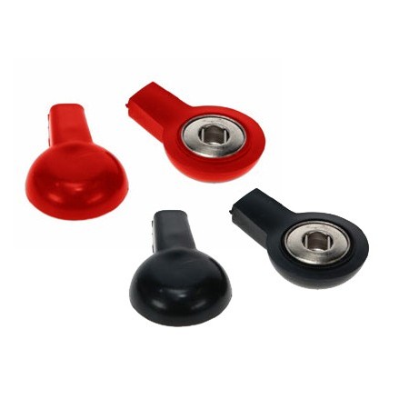 Globus-busta 4 adaptadores 2mm (para eletrodos de clipe) / blister com 2 vermelhos e 2 pretos