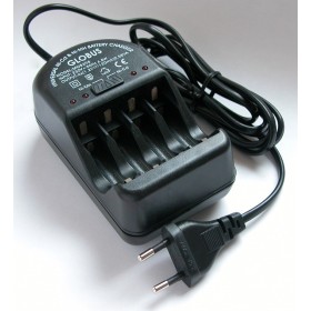 Carregador globus para pilhas aa e aaa