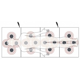 Globus - total body 400 memory foam madrass, 16 solenoider