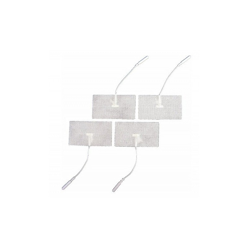 Wire electrodes for electrostimulation and tens 45x80 - 4 pcs.