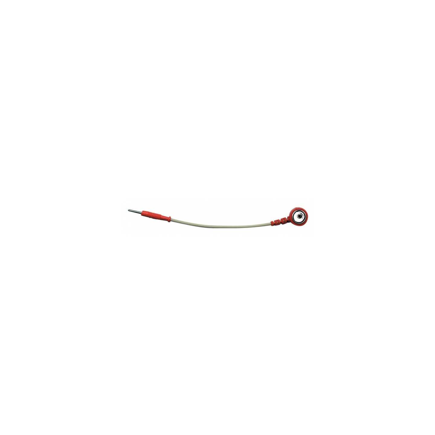 ADATTATORE ROSSO Forato -SPINA 2 mm /FILO/ CLIP MASCHIO