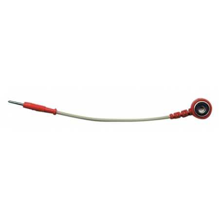 ADAPTADOR ROJO CLAVIJA 2 mm /CABLE/ CLIP HEMBRA