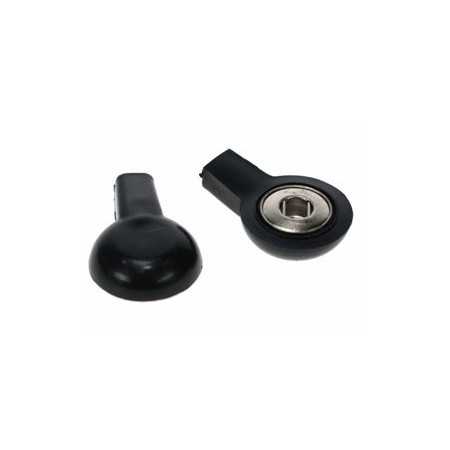 ADATTATORE NERO 2 MM PER BOTTONI - FEMMINA