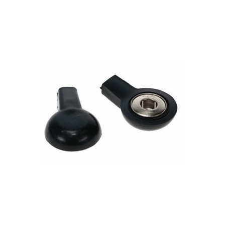 Adaptador de botÓn negro de 2 mm - hembra