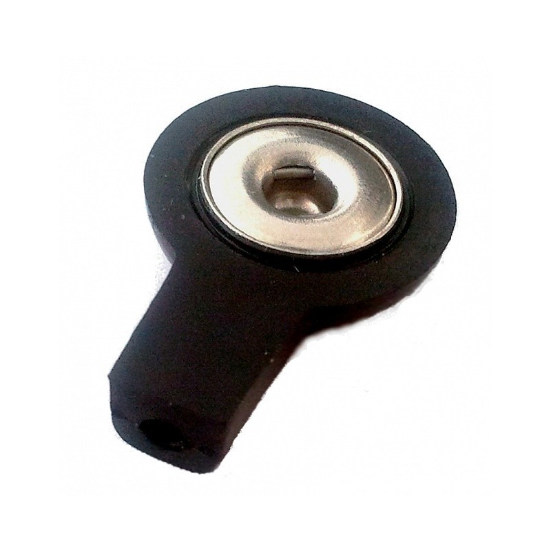 Black 2 mm button adapter - female