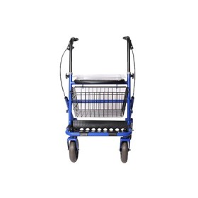 Blauer faltbarer stahlrollator - neu generalÜberholt