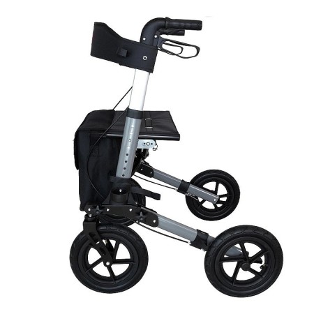 Rollator pieghevole anteamed deluxe con ruote grandi - nuovo ricondizionato