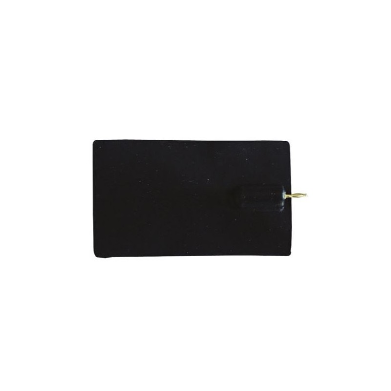 Geleidende siliconen elektroden met mannelijke stekker - 4 mm 80x120 mm