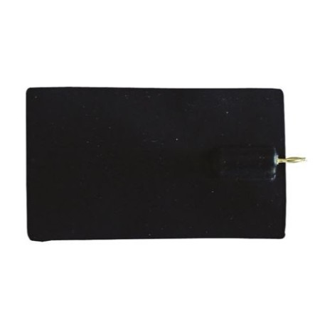 Geleidende siliconen elektroden met mannelijke stekker - 4 mm 80x120 mm