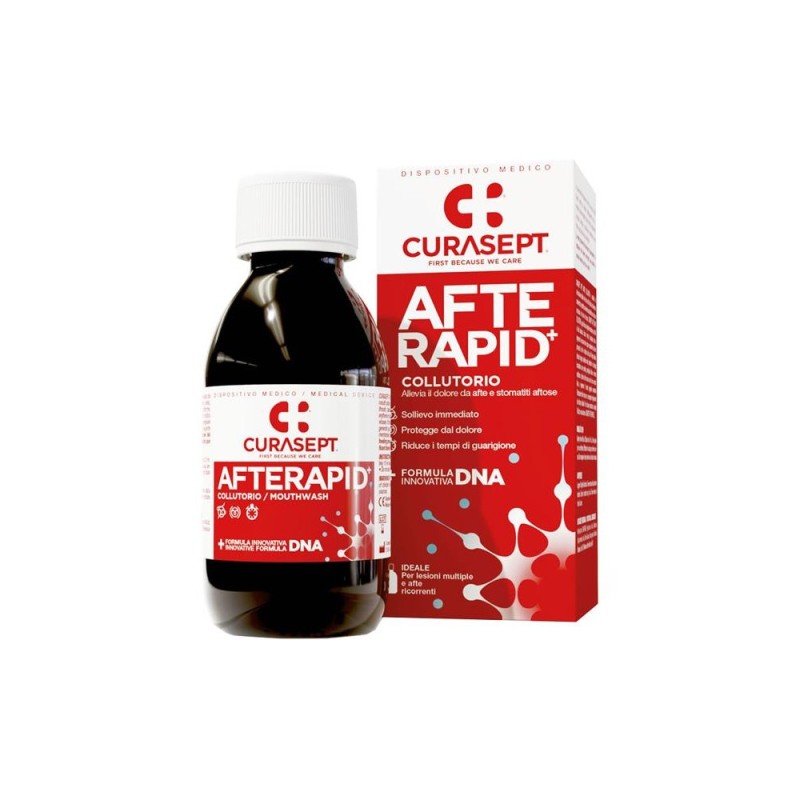 Curasept afte rapid vodica za ispiranje usta recurrent aphthae - 125 ml inovativna dnk formula