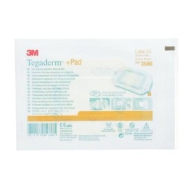 3m tegaderm + pad - steriler transparenter verband 9x10 cm mit pad, 3586 - packung 25 stk.