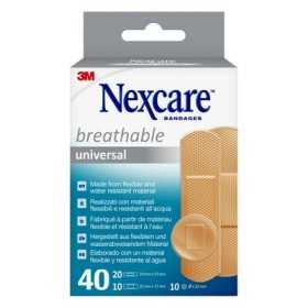 Cerotti 3M Nexcare Universal Breathable, Assortiti, confezione da 40 pezzi