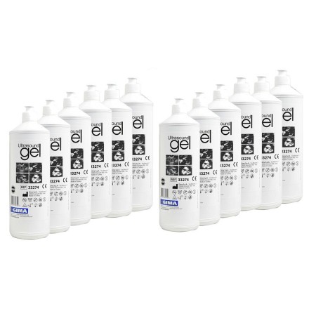 Gel blu per ultrasuoni  - bottiglia da 1 lt. - scatola da 12 confezioni da un litro