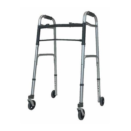 Duralumin-rollator 2 vordere schwenkräder und 2 feste hinterräder von 3,7 zoll