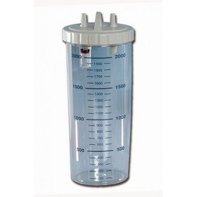 Borcan de 2 litri cu capac - autoclavabil la 121°c