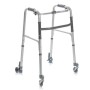 Foldable MOPEDIA walker with 2 swivel and 2 friction wheels - removable