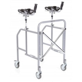 Vikbar antibrachial walker i lackerat stål – kompakt storlek – click mini series