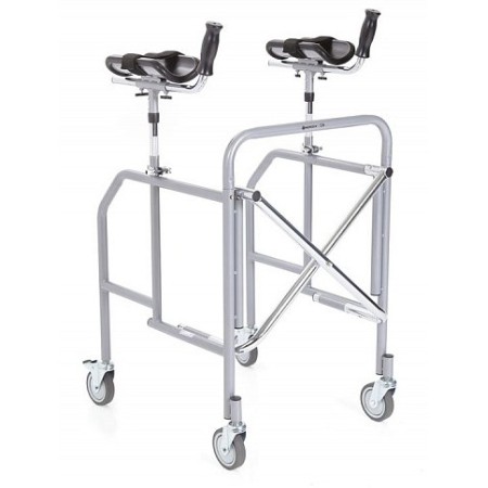 Déambulateur antibrachial pliant en acier peint – taille compacte – série click mini