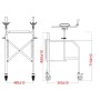 Folding anti-brachial walker in painted steel – Small size – Click Mini series
