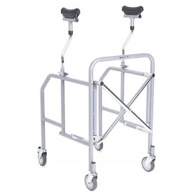 Déambulateur pliable pour aisselles en acier peint - taille compacte - série click mini