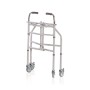 Folding walker with underarm support in painted steel - height-adjustable legs