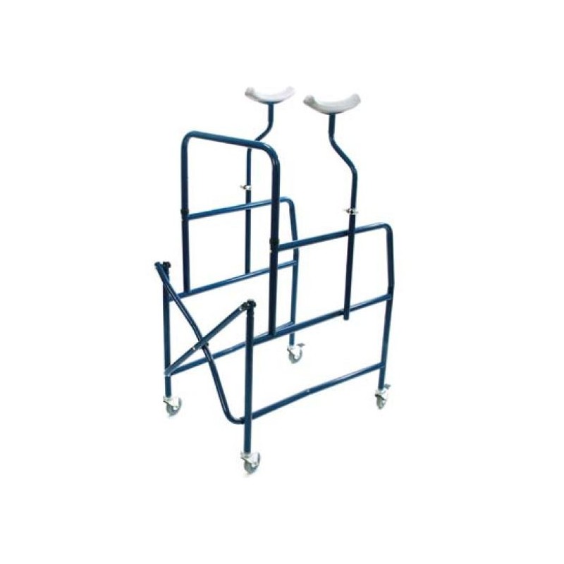 Andador plegable ajustable en altura para las axilas