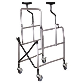 Andador plegable ajustable en altura para las axilas