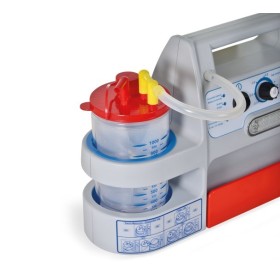 Professioneller chirurgischer absauger – aspimed 1,9 – 1-liter-behälter mit wiederaufladbarem akku und netzspannung