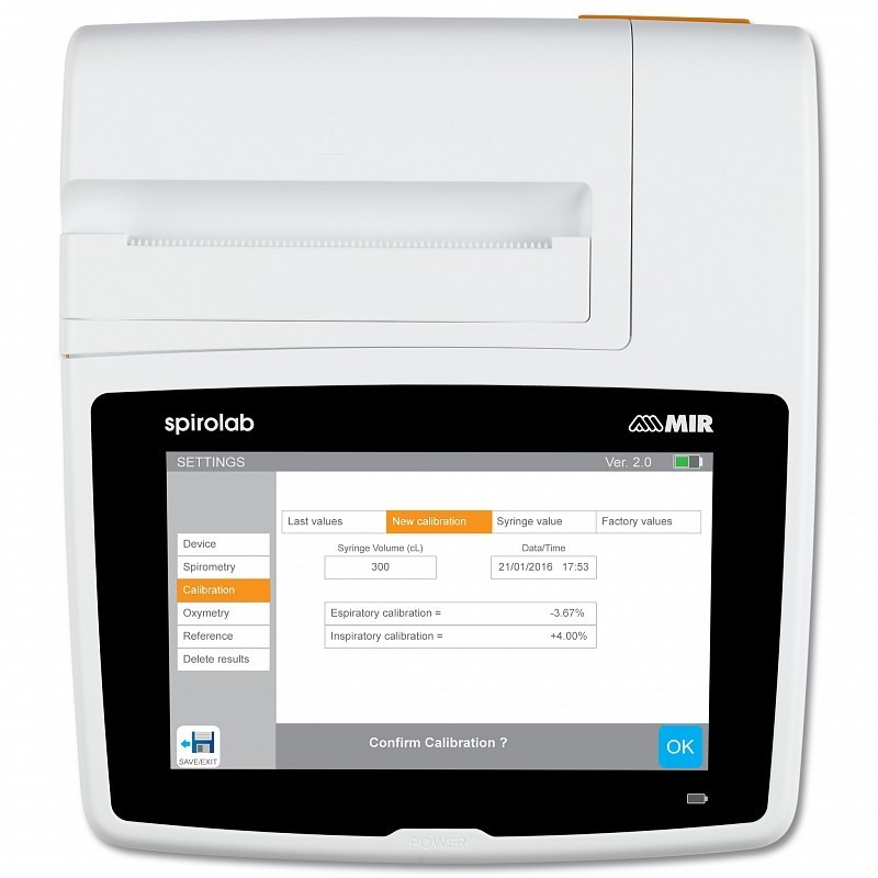Spirometer mit mir spirolab-drucker