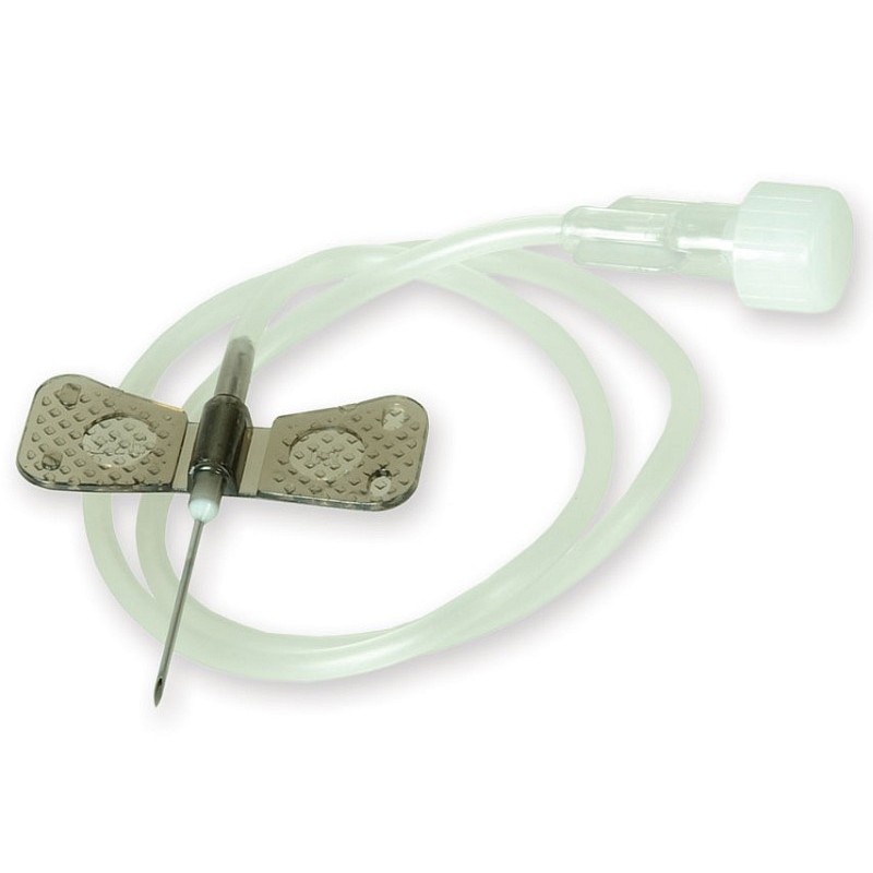 Butterfly igle crne 22g fly-set luer lock s cijevi 30 cm - 100 kom.
